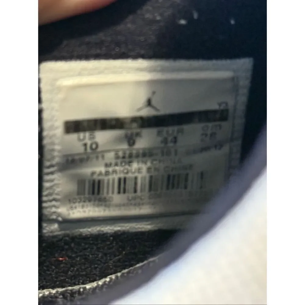 Air Jordan 11 Retro Low Sneakers GS White Varsity Red Streetwear Men's Size 10